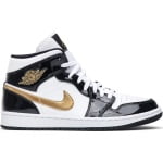 [Authorize✅]Air Jordan 1 Mid Patent SE Black Gold for sale - Image 5